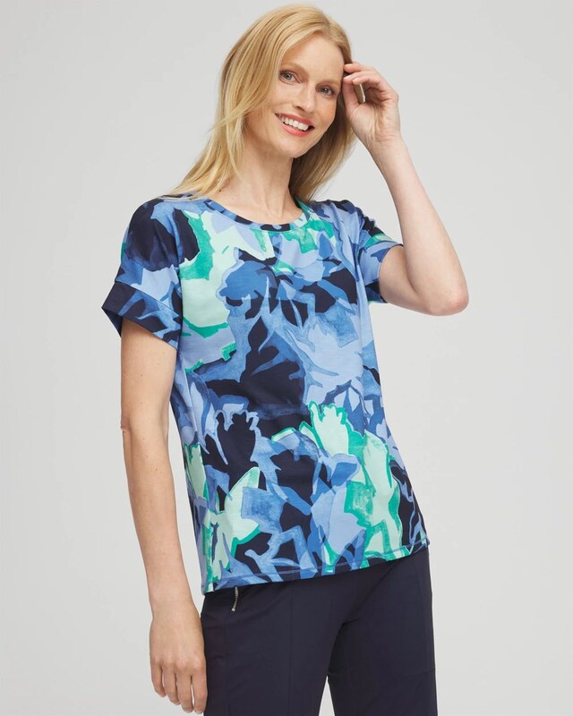 Zenergy Foliage Print Tee